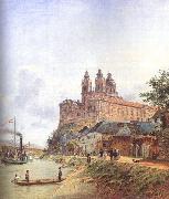 Jakob Alt The Monastery of Melk on the Danube oil